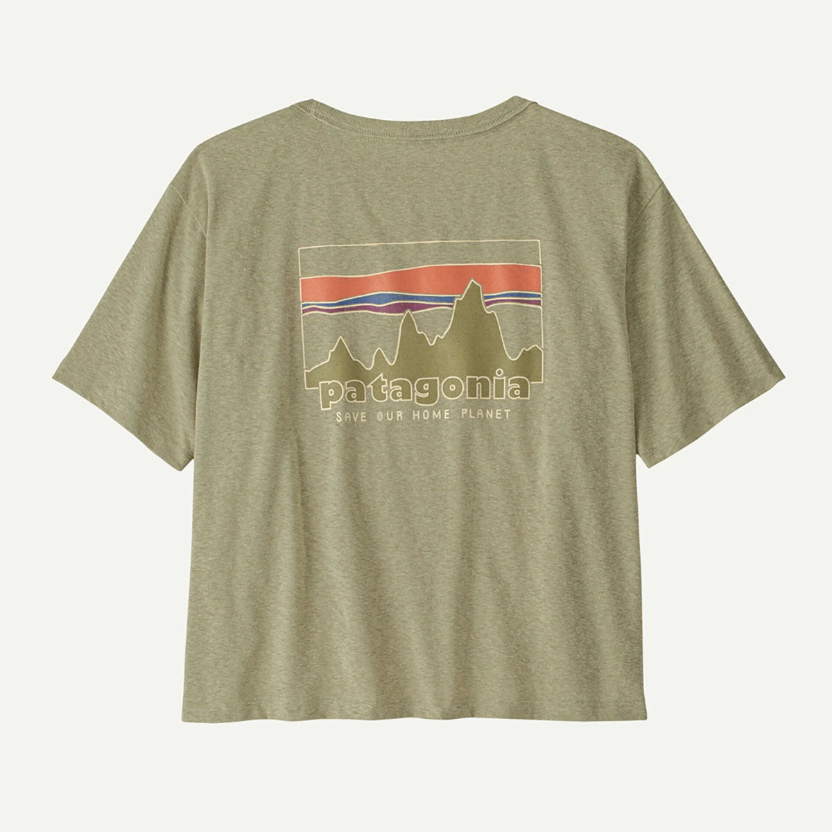 Patagonia Womens 73 Skyline Easy Cut Responsibili-Tee Weathered Stone