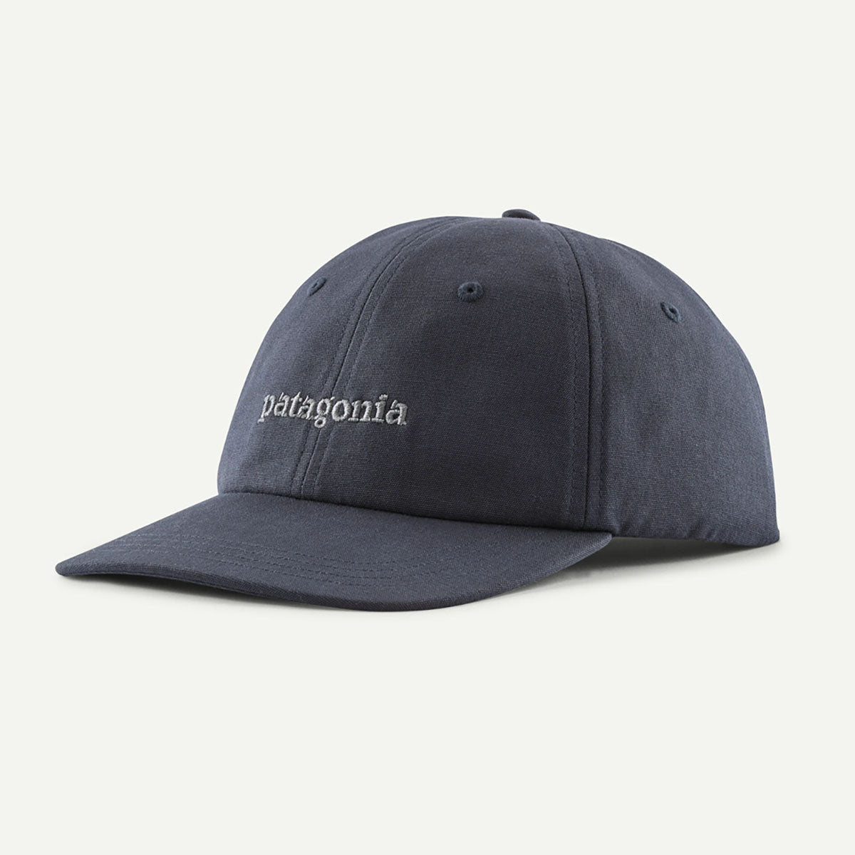 Patagonia Fitz Roy Icon Trad Cap Text Logo: Smolder Blue