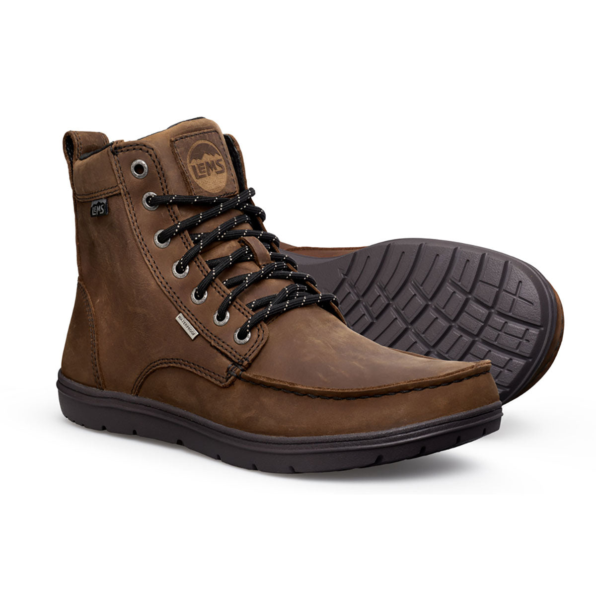 Lems Boulder Boot Waterproof Weathered Umber