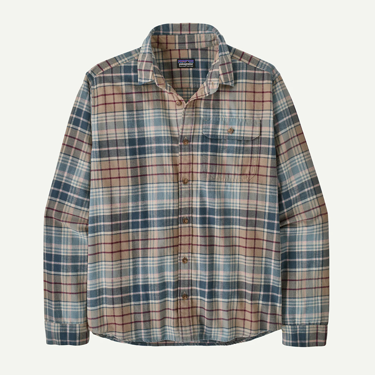 Men's Long-Sleeved Lightweight Fjord Flannel Shirt
