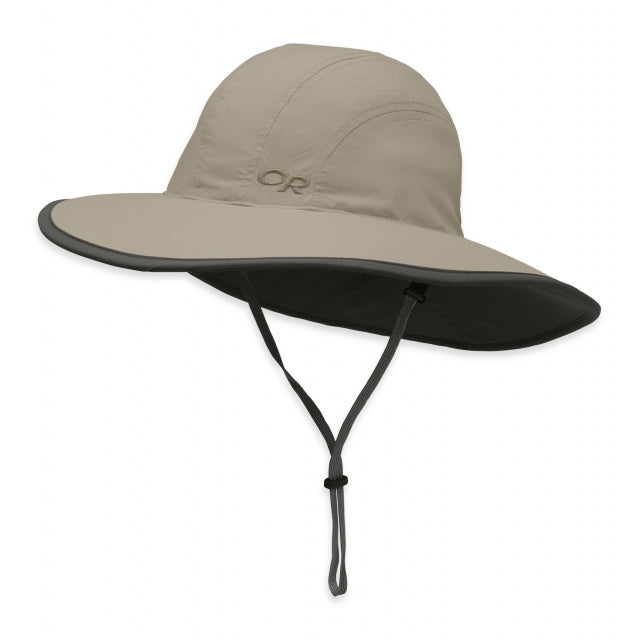 Outdoor Research Kids&#39; Rambler Sun Sombrero Khaki/Dark Grey