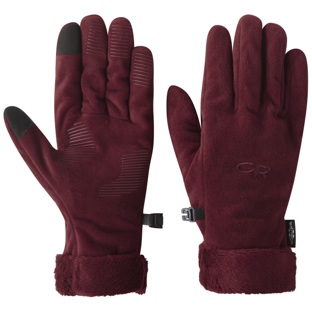 Outdoor Research Womens Fuzzy Sensgloves Madder
