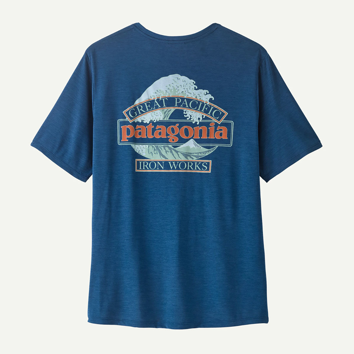 Patagonia Mens Capilene Cool Daily Shirt - Great Waves Clement Blue - Light Clement Blue X-Dye
