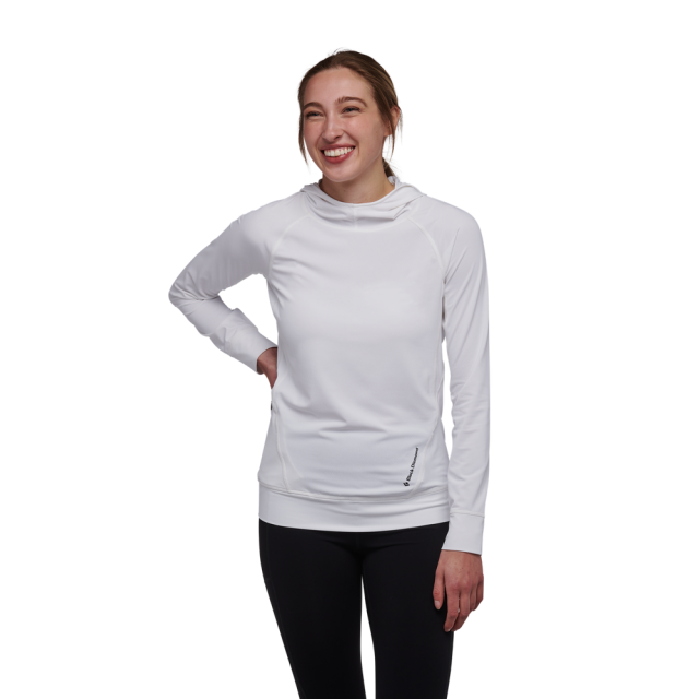 Black Diamond Women's Alpenglow Hoody White