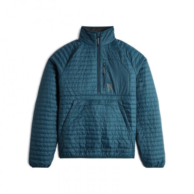 Topo Designs M Global Puffer Pullover 476 Pond Blue