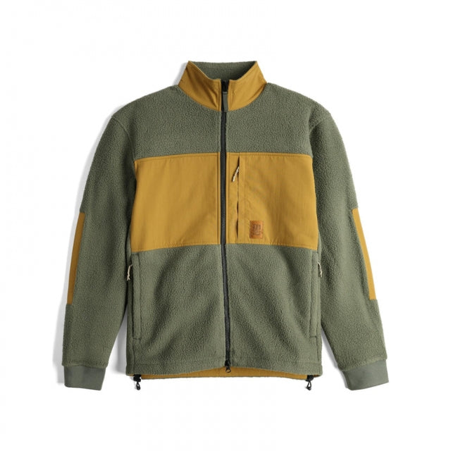 Topo Designs M Summit Rise Full Zip Jacket 375 Beetle/Dark Khaki