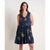 Toad&Co. Women's Marley Tiered Sleeveless Dress 443 True Navy g Floral Print / L