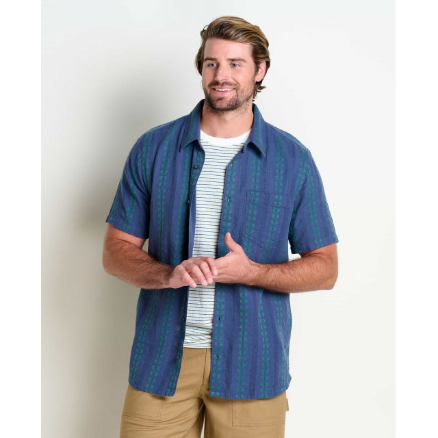 Toad&Co. M Treescape SS Shirt 321 Silver Pine