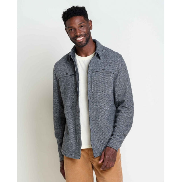 Toad&Co. Mens Kennicott Shirt Jacket 033 Heather Grey Twill
