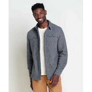 Toad&Co. Mens Kennicott Shirt Jacket 033 Heather Grey Twill