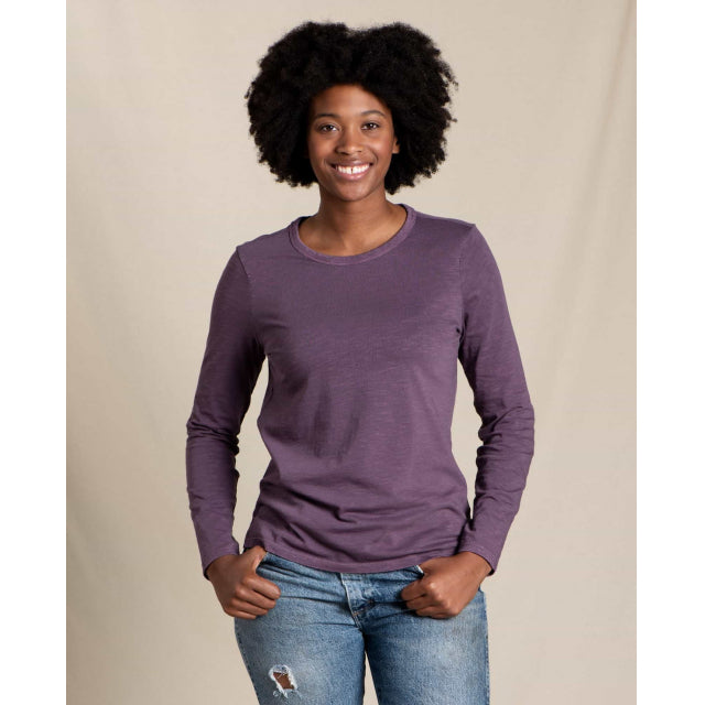 Toad&Co. Womens Primo Long Sleeve Crew 504 Amethyst