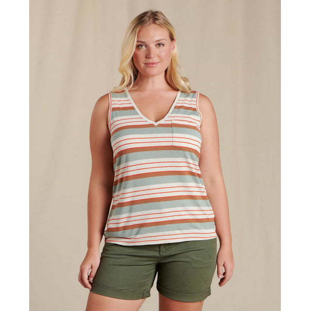 Toad&Co. Womens Grom Tank 151 Salt 70S Stripe