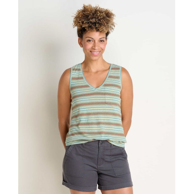 Toad&Co. Womens Grom Tank 410 Mineral Multi Stripe