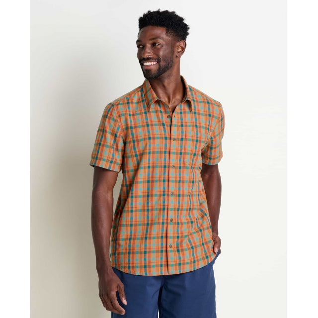 Toad&amp;Co. M Airscape SS Shirt 803 Hazel Check