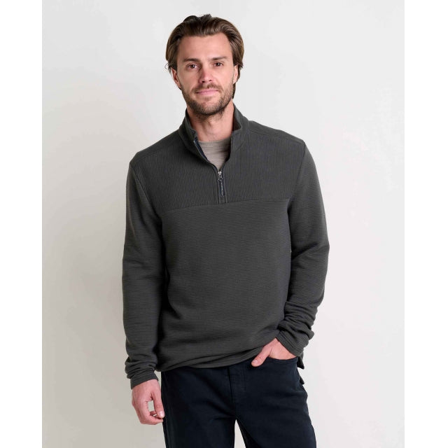 Toad&amp;Co. Men&#39;s Moonwalk 1/4 Zip Pullover 938 Washed Black