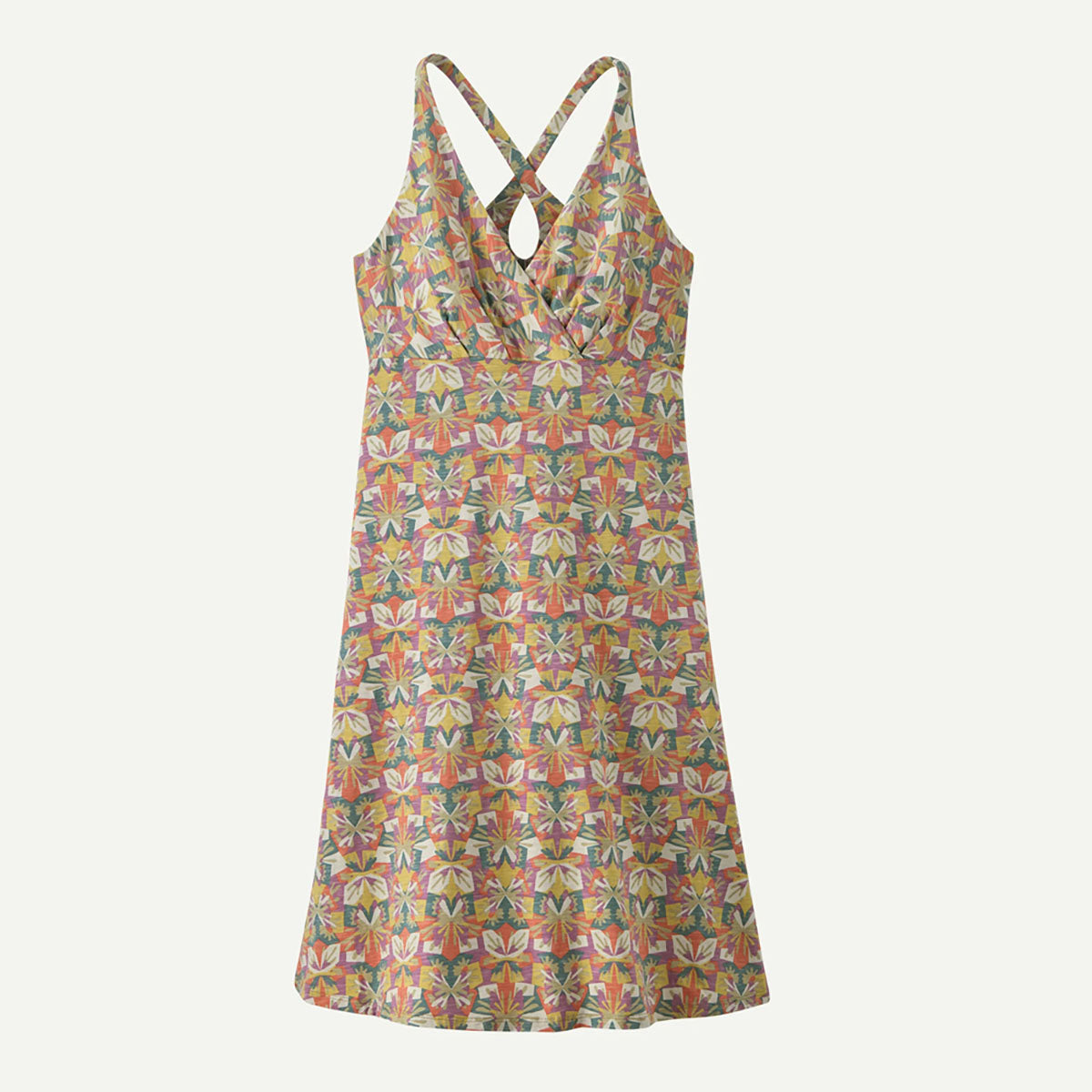 Patagonia Womens Amber Dawn Dress Butterfly Geo: Weathered tone / S