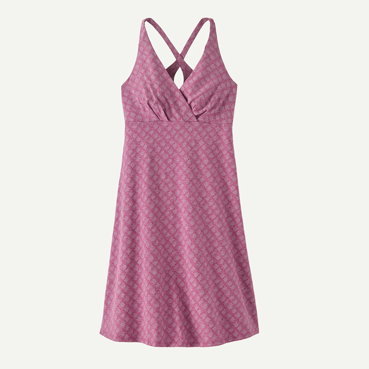 Patagonia Womens Amber Dawn Dress Future Flowers: Faded Magenta