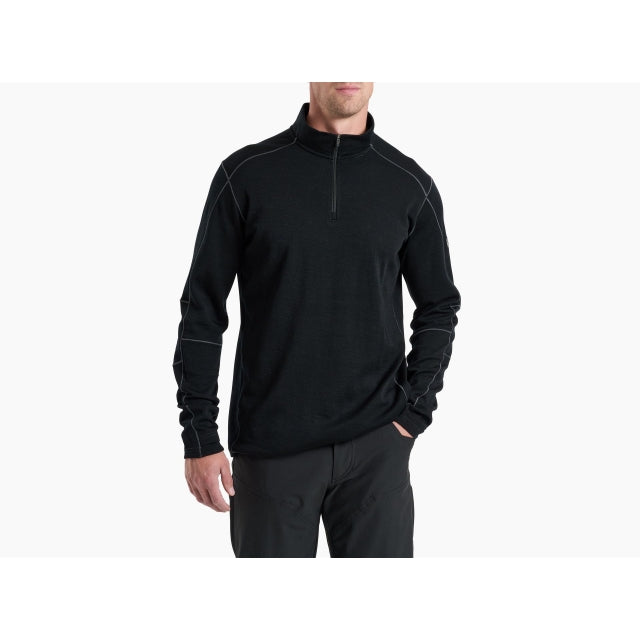 Kuhl Mens Invigoratr Merino 1/4 Zip Raven