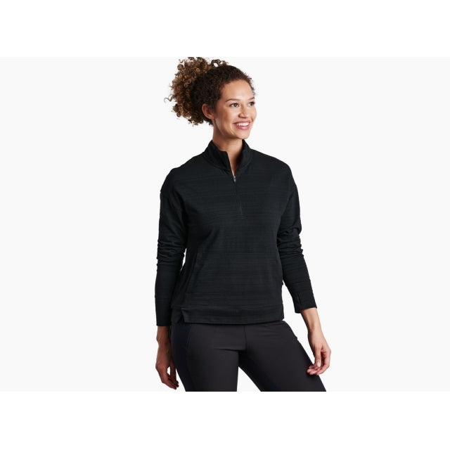 Kuhl W Accel 1/2 Zip BK Black