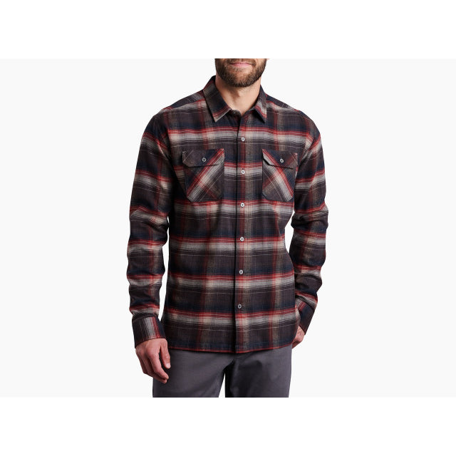 Kuhl Men&#39;s Dillingr Flannel Shirt BKOA Burnt Koal