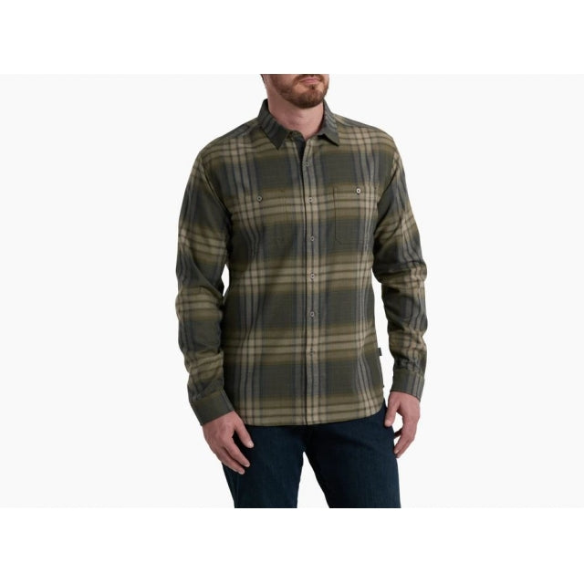 Kuhl Men&#39;s Fugitive Flannel Shirt SMSG Smokey Sage