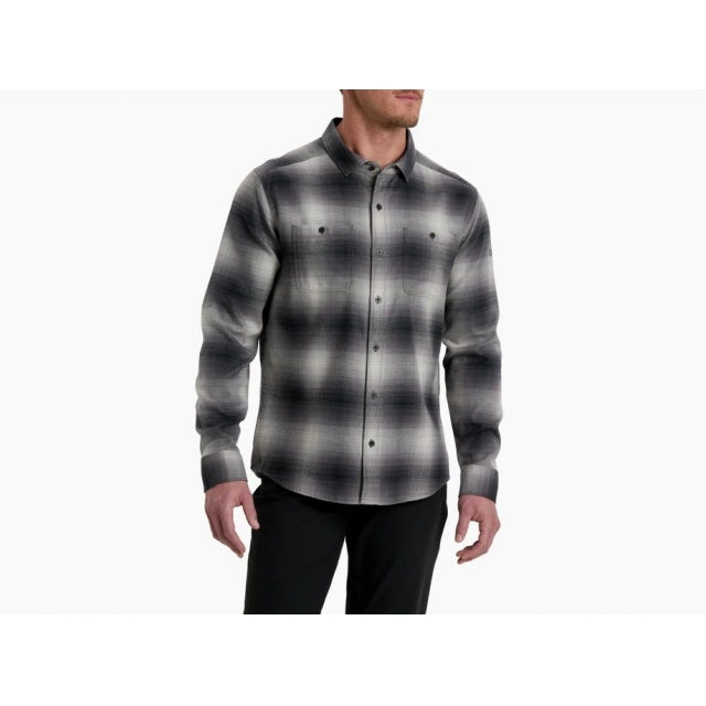 Kuhl Men&#39;s Law Flannel Long Sleeve IRMN Iron Mountain