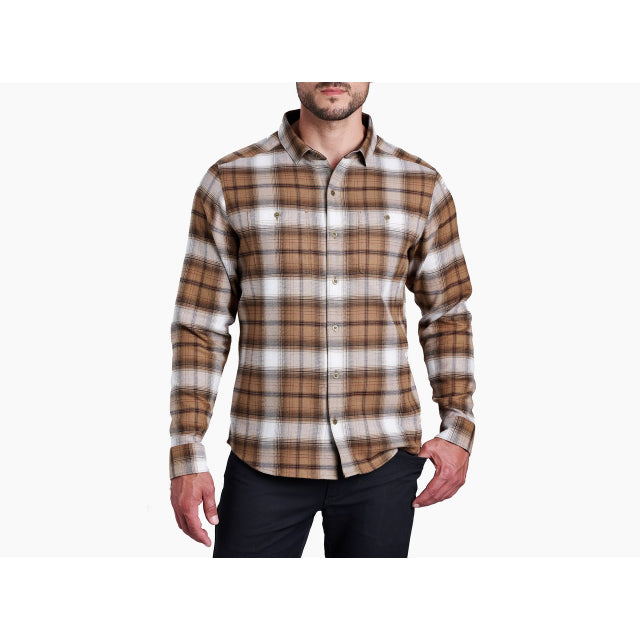 Kuhl Men&#39;s Law Flannel Long Sleeve BU Buckskin