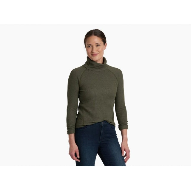 Kuhl Women&#39;s Petra Turtleneck DKM Dark Moss