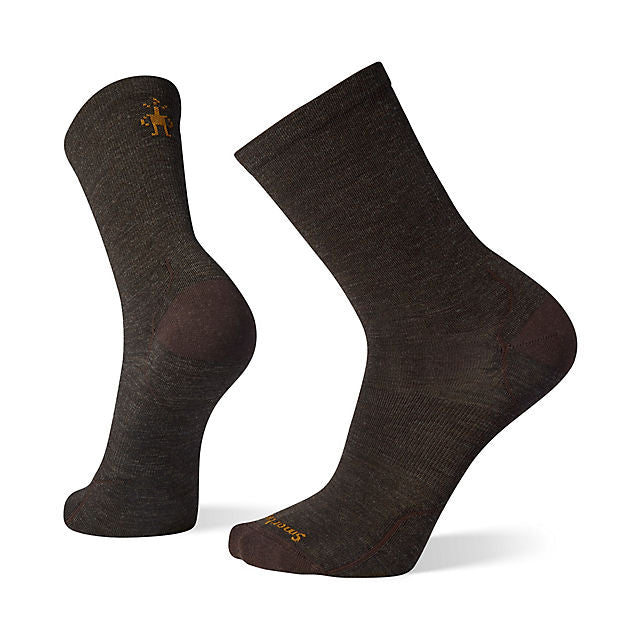 Smartwool Men&#39;s Everyday Anchor Line Zero Cushion Crew Socks Chestnut