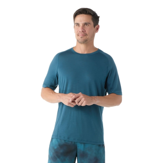 Smartwool Men&#39;s Active Ultralite Short Sleeve G74 Twilight Blue