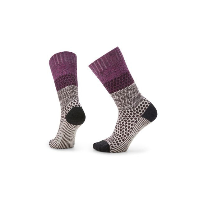 Smartwool Women&#39;s Everyday Popcorn Cable Crew Socks A22 Meadow Mauve