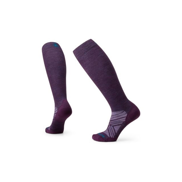 Smartwool Women&#39;s Ski Zero Cushion Over The Calf Socks L90 Purple Iris