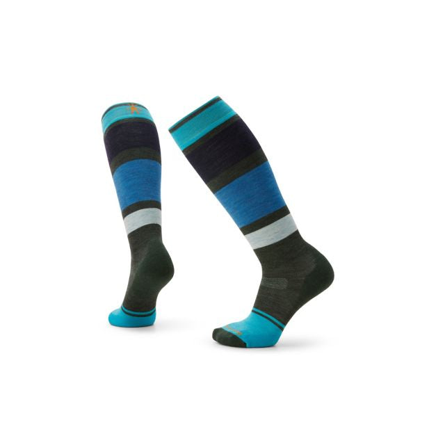 Smartwool Women&#39;s Snowboard Targeted Cushion Over The Calf Socks G51 Dark Sage