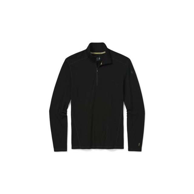 Smartwool Men&#39;s Classic Thermal Merino Base Layer 1/4 Zip 001 Black