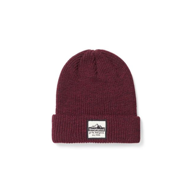 Smartwool Patch Beanie K40 Black Cherry Heather