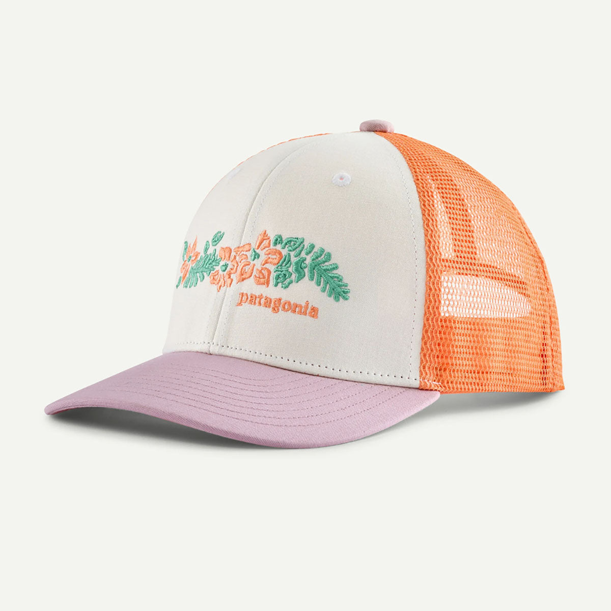 Patagonia Kids Trucker Hat Friend Lei: White
