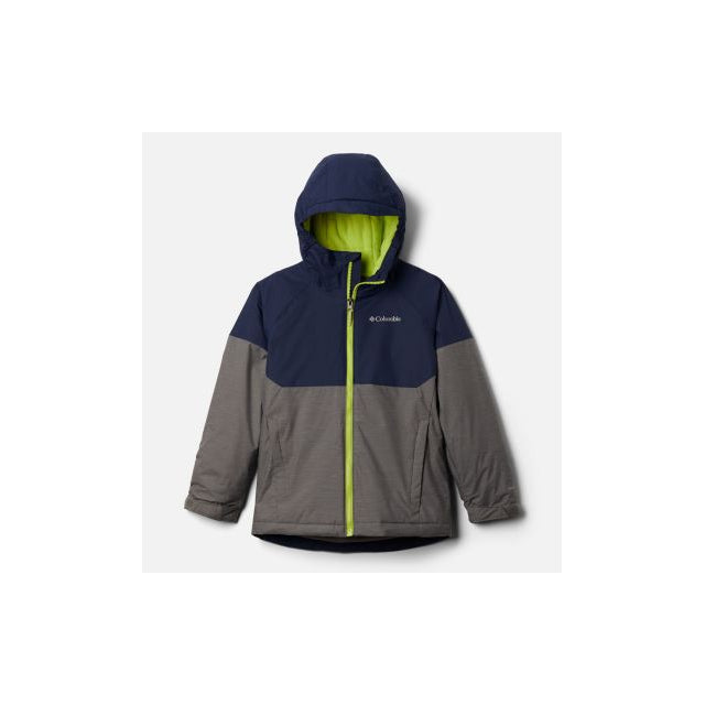 Columbia Boys Alpine Action II Jacket 024 City Grey Heather/Collegiate Navy