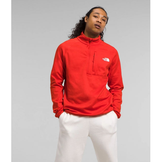 The North Face Mens Canyonlands ½ Zip Fiery Red Heather