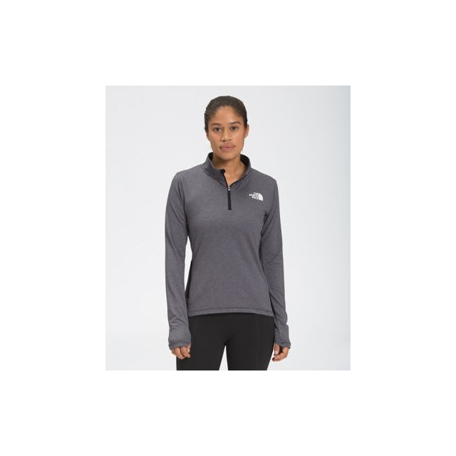 The North Face Women&#39;s Riseway Half-Zip Top TNF Black Heather