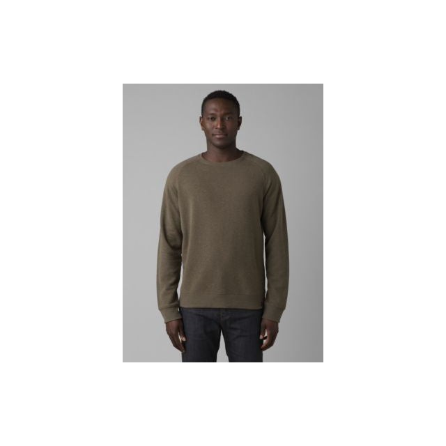 Prana Men&#39;s Cardiff Fleece Crew 300 late Green Heather / S