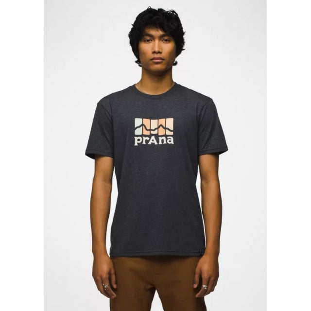 Prana Men&#39;s prAna Mountain Light SS Tee 023 Charcoal Heather 2.0