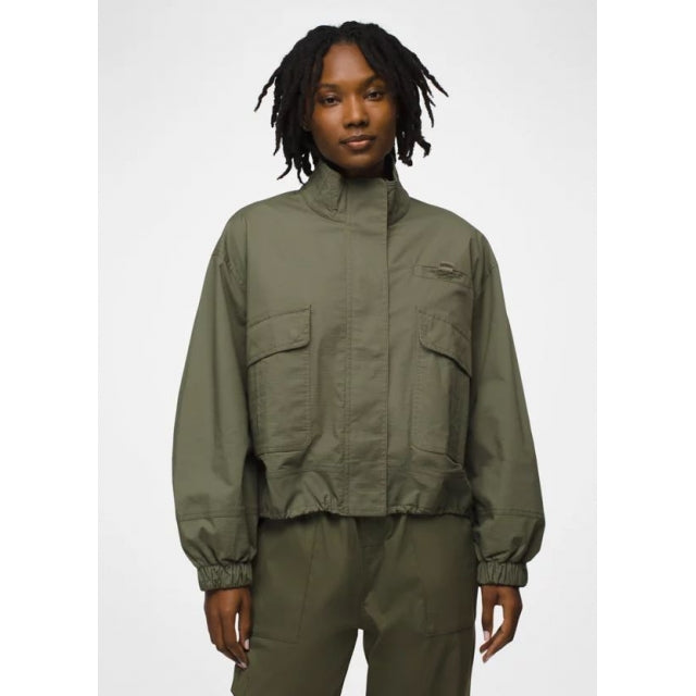 Prana W Palisades Ripstop Jacket 300 Rye Green