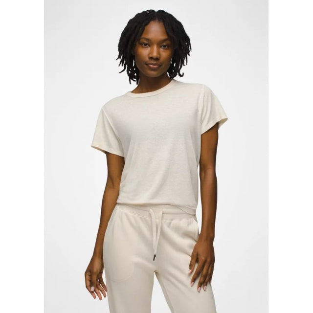 Prana W Cozy Up SS Crew 250 Canvas