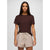 Prana Womens Cozy Up Short Sleeve Crew 203 Mocha
