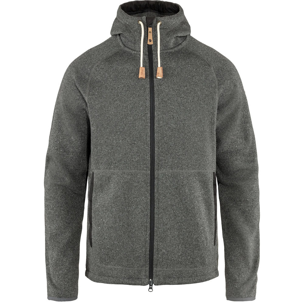 Fjallraven Men&#39;s Ovik Fleece Hoodie Dark Grey