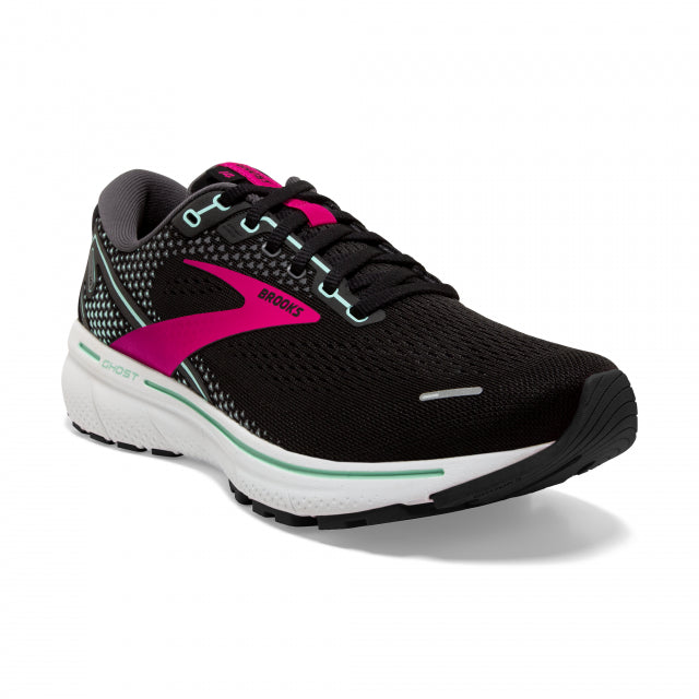 Brooks Women&#39;s Ghost 14 013 Black/Pink/Yucca