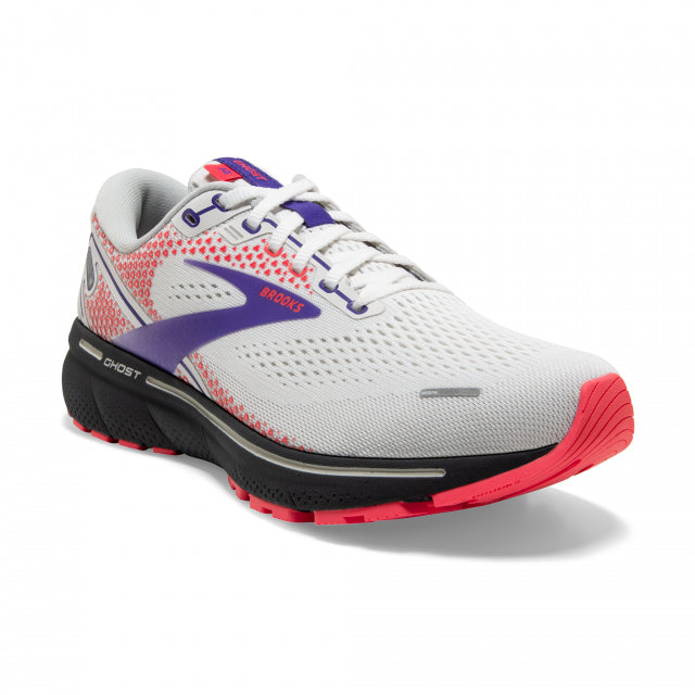 Brooks Women&#39;s Ghost 14 192 White/Purple/Coral