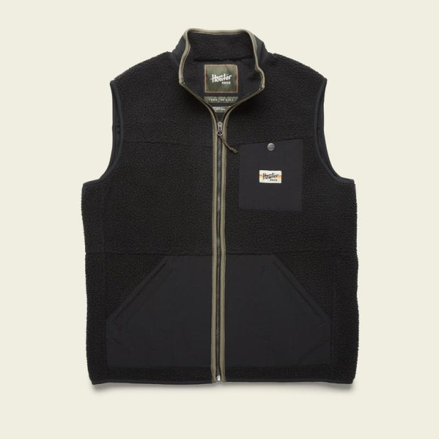 Howler Brothers Mens Chisos Fleece Vest BLK Black