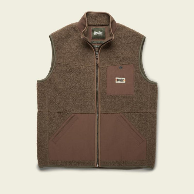Howler Brothers Mens Chisos Fleece Vest TEA Cedar
