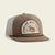 Howler Brothers Los Hermanos Badge Snapback KHA Lazy Gators: Khaki/ Stone